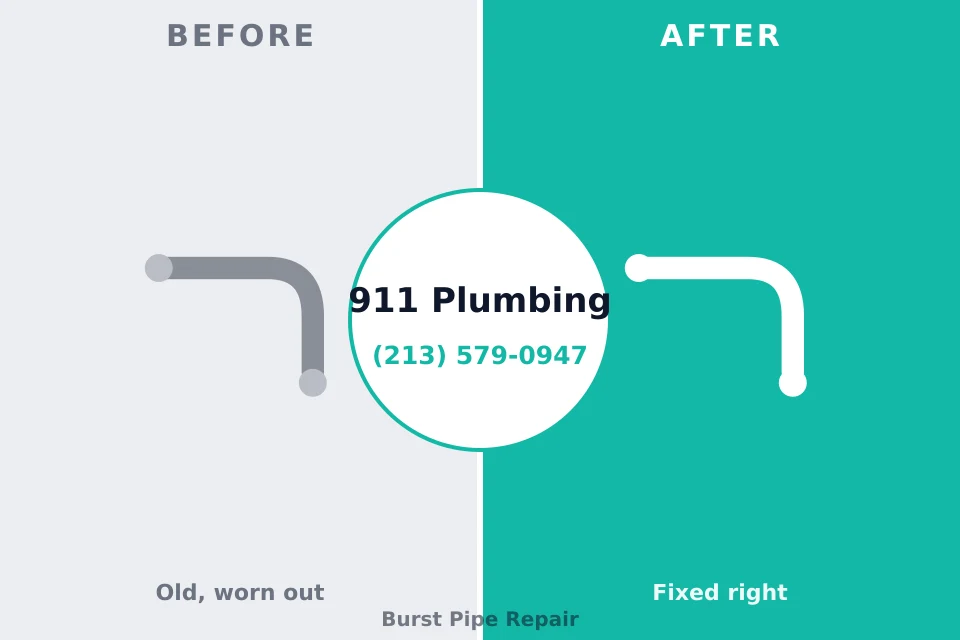 Before and after: plumbing company Oakland, NJ